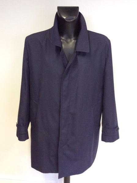 DRIWAY NAVY BLUE SHOWER RESIST MAC/ JACKET SIZE L