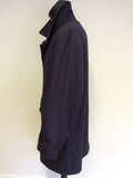 DRIWAY NAVY BLUE SHOWER RESIST MAC/ JACKET SIZE L