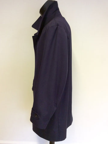 DRIWAY NAVY BLUE SHOWER RESIST MAC/ JACKET SIZE L