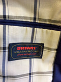 DRIWAY NAVY BLUE SHOWER RESIST MAC/ JACKET SIZE L
