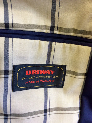 DRIWAY NAVY BLUE SHOWER RESIST MAC/ JACKET SIZE L