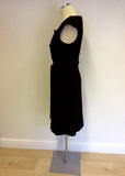 BANANA REPUBLIC BLACK WRAP AROUND TIE BELT DRESS SIZE 10