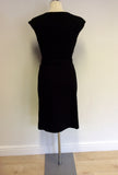 BANANA REPUBLIC BLACK WRAP AROUND TIE BELT DRESS SIZE 10