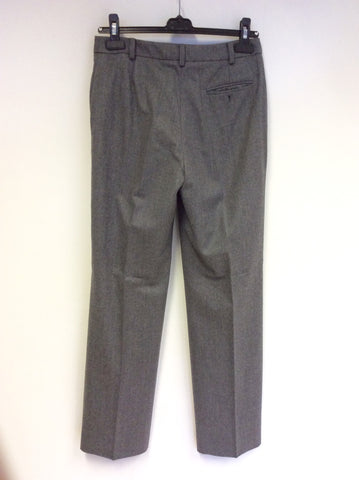 JAEGER GREY WOOL FORMAL TROUSERS SIZE 10