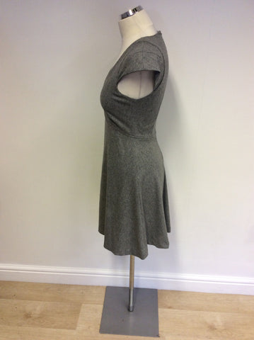 FRENCH CONNECTION GREY WOOL BLEND DRESS SIZE 8