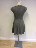 FRENCH CONNECTION GREY WOOL BLEND DRESS SIZE 8