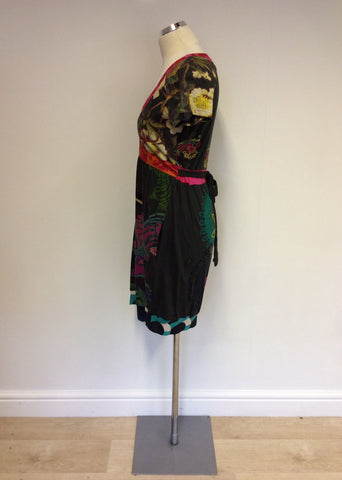 DESIGUAL MULTI COLOURED GEISHA GIRL DRESS SIZE XL