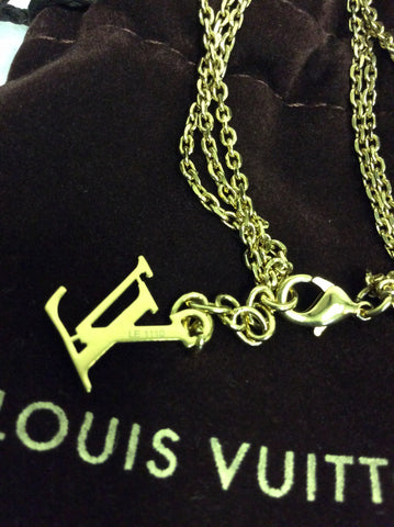 LOUIS VUITTON GOLD 3 STRAND FLOWER & PADLOCK SWEET CHARM BRACELET