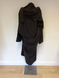 VIVIENNE WESTWOOD RED LABEL GREY WOOL DRAPED COAT SIZE L