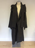VIVIENNE WESTWOOD RED LABEL GREY WOOL DRAPED COAT SIZE L