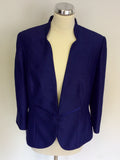 JACQUES VERT BLUE SKIRT & JACKET SUIT SIZE 12/14