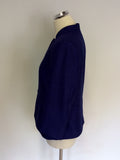 JACQUES VERT BLUE SKIRT & JACKET SUIT SIZE 12/14