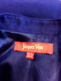 JACQUES VERT BLUE SKIRT & JACKET SUIT SIZE 12/14