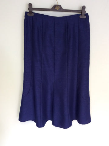 JACQUES VERT BLUE SKIRT & JACKET SUIT SIZE 12/14