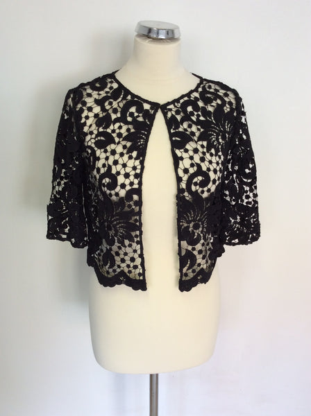 BRAND NEW COAST BLACK TOMKA LACE JACKET SIZE 10