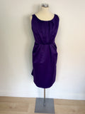 BRAND NEW MARKS & SPENCER AUTOGRAPH PURPLE DRESS & JACKET SUIT SIZE 18