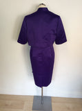 BRAND NEW MARKS & SPENCER AUTOGRAPH PURPLE DRESS & JACKET SUIT SIZE 18