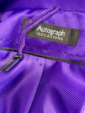 BRAND NEW MARKS & SPENCER AUTOGRAPH PURPLE DRESS & JACKET SUIT SIZE 18