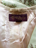 MULBERRY CREAM WITH PINK & GREEN FLORAL DESIGN WAISTCOAT SIZE 12