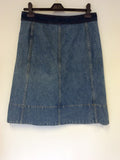 MARC JACOBS BLUE DENIM A LINE SKIRT SIZE 12