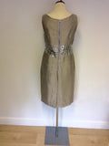 NOA NOA SILVER GREY SEQUIN TRIM SPECIAL OCCASION DRESS SIZE S