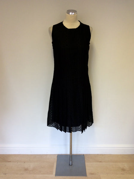 MULBERRY BLACK LACE SILK LINED DRESS SIZE 8
