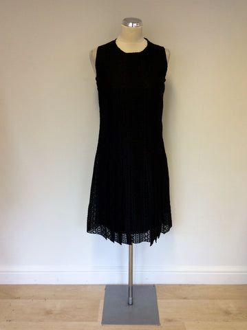 MULBERRY BLACK LACE SILK LINED DRESS SIZE 8