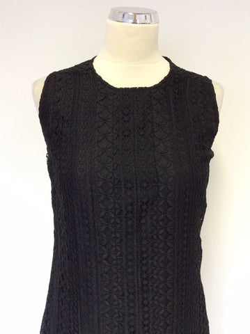 MULBERRY BLACK LACE SILK LINED DRESS SIZE 8