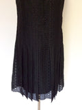 MULBERRY BLACK LACE SILK LINED DRESS SIZE 8