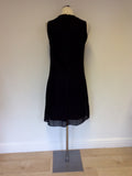 MULBERRY BLACK LACE SILK LINED DRESS SIZE 8