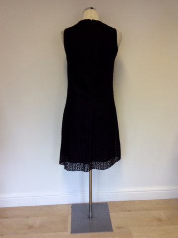 MULBERRY BLACK LACE SILK LINED DRESS SIZE 8