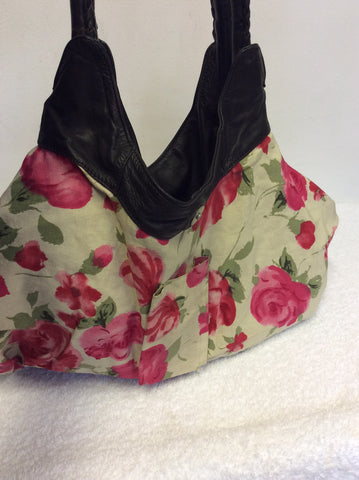 LK BENNETT DARK BROWN SOFT LEATHER SHOULDER BAG