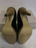 BRAND NEW NINE WEST BLACK PATENT HEELS SIZE US 6.5/ UK 4