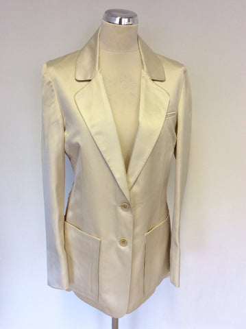 BRAND NEW MULBERRY CREAM SILK TROUSER SUIT SIZE 12