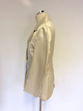 BRAND NEW MULBERRY CREAM SILK TROUSER SUIT SIZE 12