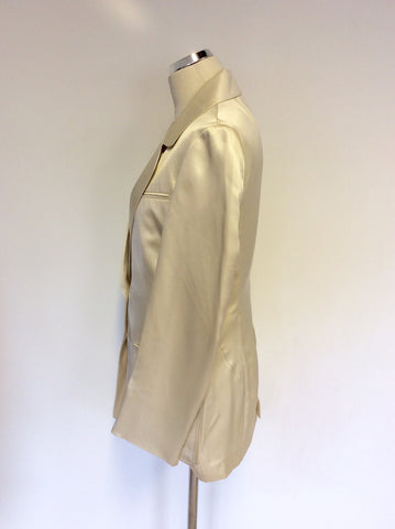 BRAND NEW MULBERRY CREAM SILK TROUSER SUIT SIZE 12