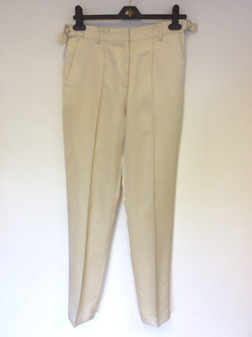BRAND NEW MULBERRY CREAM SILK TROUSER SUIT SIZE 12