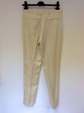 BRAND NEW MULBERRY CREAM SILK TROUSER SUIT SIZE 12