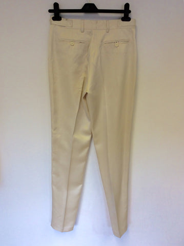 BRAND NEW MULBERRY CREAM SILK TROUSER SUIT SIZE 12