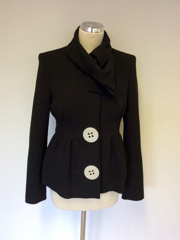 DESIGNER SARA BERMAN BLACK QUIRKY STYLE JACKET SIZE 8