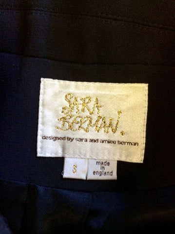 DESIGNER SARA BERMAN BLACK QUIRKY STYLE JACKET SIZE 8