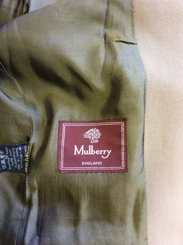 MULBERRY BROWN WOOL & CASHMERE TROUSER SUIT SIZE 34 UK 6