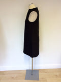 ZARA BLACK POCKET FRONT SHIFT DRESS SIZE M