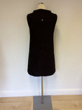 ZARA BLACK POCKET FRONT SHIFT DRESS SIZE M