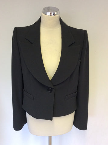 ARMANI COLLEZIONI DARK GREEN WOOL SKIRT SUIT SIZE 46 UK 16
