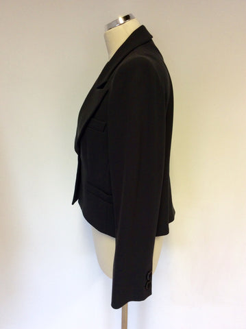 ARMANI COLLEZIONI DARK GREEN WOOL SKIRT SUIT SIZE 46 UK 16