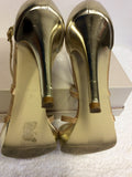 MONSOON GOLD STRAPPY HEEL SANDALS SIZE 6/39
