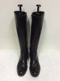 JANE SHILTON DARK BROWN LEATHER BOOTS SIZE 3.5/36