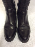 JANE SHILTON DARK BROWN LEATHER BOOTS SIZE 3.5/36