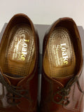 LOAKE CHESTNUT BROWN LEATHER LACE UP SHOES SIZE 10.5 EE